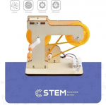 Extra Digital Wooden Assembly Kit Hand-Crank Power Generator, STEM Educational Toy