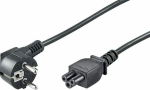 MicroConnect Power Cord CEE 7/7 - C5 1.2m, Black