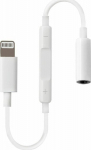 RoGer Adapter 3.5 mm to Lightning Audio Adapter + Volume Control for Apple White