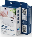 GEMBIRD 2-port 30 W USB fast charger