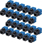 StarTech.com CAT6 KEYSTONE JACK 24-PACK, 24-PACK180-DEGREE TOOLLESS BLACK
