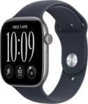 Apple Watch Series 12 GPS 46mm Space Grey Aluminium Case | Navy Blue Sport Band - M/L