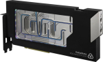 Thermal Grizzly DeltaMate 5090 Astral Glass Edition GPU Water Cooler, ARGB, with Backplate - Borosilicate Glass, Black