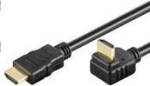 MicroConnect HDMI High Speed cable, 2m, A-plug, 270&deg; rotated
