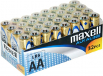 MAXELL Battery alkaline ALKALINE LR6 AA FOIL, box of 32 pieces (8 packs of 4 pieces each)