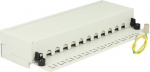 Delock Patch Panel - CAT 6 - RJ-45 X 12 - Hellgrau