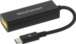 MicroConnect USB-C to Square Lenovo Plug, Power Adapter, Black