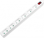 LogiLink 6 sockets 1.5m White LPS232 - Listwa zasilająca 6 sockets CEE 7/16 1.5m White