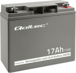 Qoltec Akumulator AGM 12V | 17Ah | max. 255A