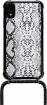 Lookabe Necklace Snake Edition iPhone Xr silver black loo024