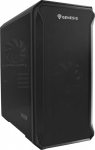 GNS Genesis Irid 503 V2 - Micro Tower | czarna | window | no power supply | 2 x USB 2.0, 1 x USB 3.0, 2 x Jack | 430mm x 210mm x 430mm | 2 x wen 120mm