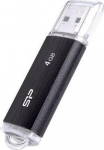SILICON POWER Ultima U02 Pendrive USB flash drive 4 GB USB 2.0 (SP004GBUF2U02V1K) Black