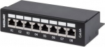INTELLINET 8-Port Cat6a Patchpanel FTP Desktop schwarz