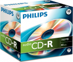 1x10 Philips CD-R 80Min Audio JC