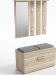 Topeshop WARDROBE OPAL II HANGER MIRROR CABINET NA SHOES / SONOMA