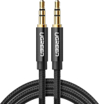 Kabel Ugreen Jack 3.5mm - Jack 3.5mm 2m czarny (6957303853632)