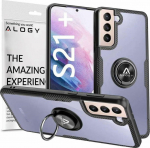 Alogy Case Alogy Ring Holder Clear Armor do Samsung Galaxy S21 Plus czarne