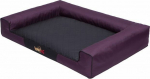 Hobbydog Den Victoria - Burgundy with a black mattress XXL