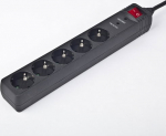 EnerGenie | Surge Protector SPG5-C-10/ 3 m/ 5 Sockets/ Black