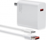 Xiaomi - HyperCharge Original - Typ-C Kabel - 120W - Weiss - Fast charger charge travel adapter EU-Stecker (MDY-13-EE)