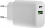 Insmat - power adapter - 30 Watt - 3 A - PD 3.0, QC 3.0 - 2 output contacts (USB, 24 pin USB-C)