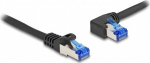 DELOCK RJ45 NWK Cat.6A S/FTP straight angled 2m schwarz