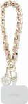 Guess Guess GUOUCHSAMC4P Universal Hand Strap pink/pink Saffiano Chain 4G Charm