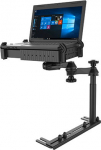 RAM MOUNTS NO-DRILL UNIVERSAL LAPTOP MOUNT (8" UPPOR POLE WITH DOUBLE SWING ARMS & ROUND PLATE)