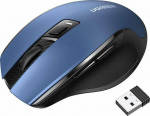 Optical Mouse Ugreen MU006 Wireless USB 2.4GHz / Bluetooth 5.0 4000 DPI - niebieska
