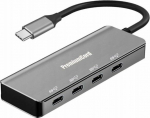 HUB USB PremiumCord PREMIUMCORD Hub USB-C on 4x USB 3.2 Typ-C, 5G SuperSpeed, Aluminum