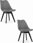 Leobert Krzesło MARK - Graphite / black legs x 2