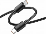 Kabel USB Hoco USB-C - USB-C 1 m Czarny (X96 Black)