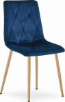 Leobert Krzesło LIBRA - velvet garnet / wood color legs x 1