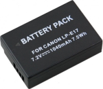 Extra Digital Canon, battery LP-E17 (without chip)