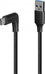 LINDY 1m USB 3.2 Typ A an C Kabel 90 Grad gewinkelt