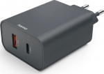 Hama 00086444 45W USB-C, USB-A Charger PD Black