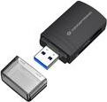 CONCEPTRONIC Kartenleser USB-A3.2->TF/Micro-SD4.0 schwarz