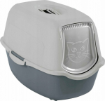 DIAMENTIQ BAYA light grey/dark grey - cat litter box - 55.5 x 40 x 38.7 cm
