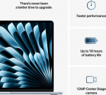 Apple MacBook Air 15.3 Retina M4 24GB 512GB SSD EN Sky Blue MC7D4ZE/A