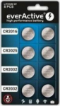 EverActive Battery CR2032 CR2025 CR2016 90mAh 8 szt