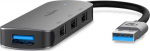 Nedis Hub USB 4 pordiga 1x USB-A 3.2, 3x USB-A 2.0, hall