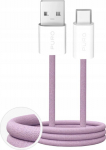 Kabel USB Puro USB-A - USB-C 1.5 m Pink (8018417498756)
