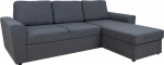 Corner sofa bed INGMAR dark grey