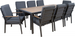 Garden furniture set PARKER table and 8 chairs
