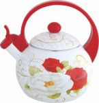 ENAMELED KETTLE 2L Z GWIZDKIEM KINGHOFF KH-1910