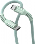 Kabel USB Neutralle USB-C - USB-C 1.2 m Zielony (31855)