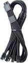 CableMod C-Series Pro ModMesh 12V-2x6-Kabel, Sleeved, 16-Pin zu 4x 8-Pin, f&uuml;r Corsair Type 4 und 3 PSUs - schwarz, 60cm