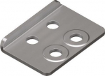 Rittal VX Base adapter for double swivel caster, sheet steel