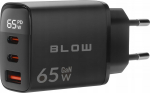 BLOW LCD wall charger USB socket + USB-Cx2 PD 65W GAN black wattmeter