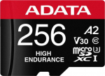 Adata Karta microSD High Endurance 256GB UHS1 U3 V30 A2 100/85MB/s + Adapter